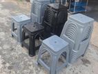 Plastic stools black