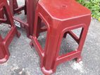 Plastic stools....