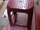 Plastic Stools Rosewood Color