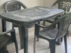 Plastic Table with Chairs