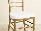 Plastic Tiffany Chair with White Cushion 🪑​