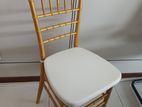 Plastic Tiffany chairs with cushion
