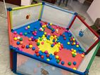 Play Pen with Mettress and 60 Plastic Balls