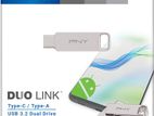 PNY 128GB Pen Drive 3.2 DUO LINK Type C / A