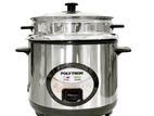 Polytron Rice Cooker 2.2L Steamer/Stainless Steel