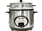 Polytron Rice Cooker 2.8L Steamer/Stainless Steel