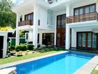 Pool With Luxury Two Storey House For Sale In Battharamulla