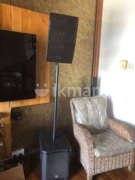 Portable Line Array PA Sound System with Subwoofer and Pole Stand for ...