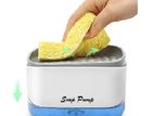 Portable Soap Pump - Dispenser + Sponge Holder