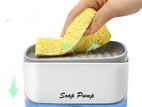 Portable Soap Pump Sponge Holder Dispenser