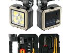 Portable Solar Handheld Light with Tool Kit Torch
