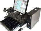 POS Cashier Billing System Full Set Budget Package With Barcode Printer