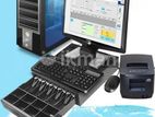 POS Software System For Restaurant With Touch Monitor Budget Package