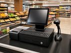 Pos system for a supermarket with scanners
