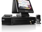 POS System Restaurant Package With Dual Display Touch Monitor