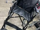 Powder coated black wheelchair
