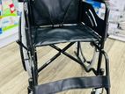 Powder coated Wheelchair black with safety belt
