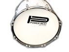 Power Beat Junior Marching School Band Bass Drum 18'' - White