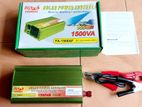 power Inverter 1500w / Dc 12v to Ac 230v for Cut New