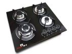 Powerbox 4 Gas Burner Glass Top Cooker Hob