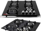 Powerbox 4 Gas Burner Glass Top Cooker Hob