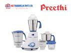 Preethi Blue Leaf Platinum Mixer Grinder 750 Watt Motor with 5 Jars