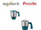 Preethi Trio Mixer Grinder 500 Watts with 3 Jars, (Green)