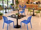 Premium cafe table & 2 chair set