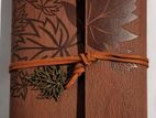 Leather Hardcover Diary Notebook