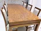 Teak Dining Table with 8 Chairs
