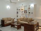 Solid Teak Sofa Set ( 3+2+1) With Coffee Table