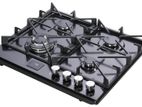 Prestige Cooker Hob 4 Gas Burner + Timer Stainless Steel