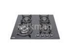 Prestige Timer Cooker Hob 4 Burner Black Stainless Steel