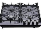Prestige Timer Cooker Hob 4 Burner with Safety Black Stainless Steel PRC
