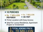 Prime 10 Perch land for sale at Zoo rd Dehiwela