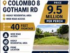 Prime 8 perch Land for sale at Colombo-8