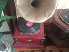 Antique Clock with Gramophone