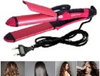 Professional - 2 in 1 Hair Tool Smoothing Straightening & Curling Iron