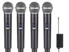 Professional Charging Wireless Microphone 4 Mic