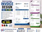 Professional Invoice Design Service - Only Rs. 500