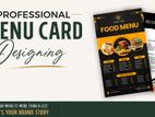 Menu Card Desiging