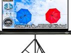 Projector 5 Feet Tripod Stand Screen 60″x60″