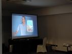 Projector & Screen with sound system for rent