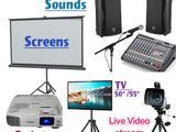 projector rent, video stream