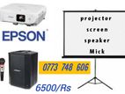 projector screen rent