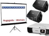 projector, screen rent