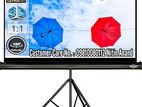 Projector Screen With Tripod Stand 6 x Feet 72″x72″