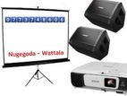 projector, sound, Tv rent