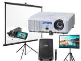 Projector, Tv, sounds rent