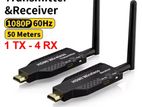 Projector wireless transmitter and receiver 50M